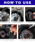 Installation steps using 9 Pack Stainless Steel Bulb Retaining Spring Clips For Headlights Universal Headlamp Clamp Retainers