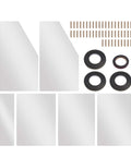 Upgraded Top Cover For Snapmaker U1 Printer With DIY Color Options And Pro Grade Style, showing enclosure kit components including panels and tape.