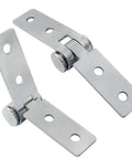 3 Inch Folding Butt Hinges Set Of 2 Stainless Steel Door And Window Hinges With 4 Holes And 8 Mounting Screws Durable Corrosion Resistant