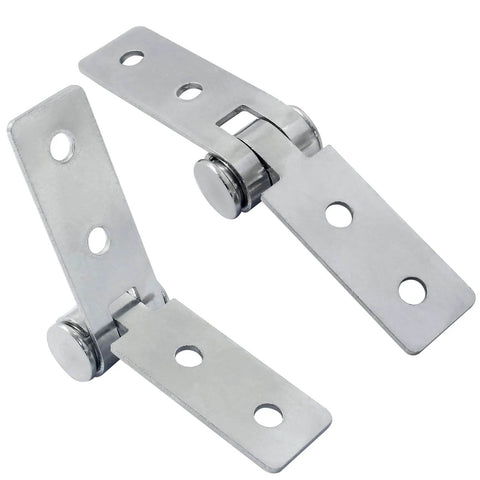 3 Inch Folding Butt Hinges Set Of 2 Stainless Steel Door And Window Hinges With 4 Holes And 8 Mounting Screws Durable Corrosion Resistant
