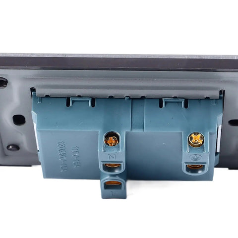 Heavy Duty Stainless Steel Wall Outlet Featuring A Fireproof Electrical Receptacle That Is Totally Badass And Built To Resist Corrosion While Delivering Rock Solid Connections In Each 10 Pack Box, showing electrical receptacle and wiring.