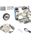 Heavy Duty Industrial Belt Sanding Machine With Roomy Workbench For Knockout Polish And Quick Sharpening Rugged 762X25mm components including motor and belt.