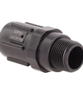 Drip Irrigation Pressure Regulator 30 PSI Three Quarter Inch Garden Hose Water Pressure Reducer Valve, black plastic