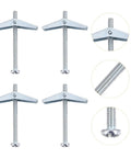 Self Drilling Drywall Anchors With Screws Kit 40Pcs No Pre Drill Tap In Toggle Anchors for DIY Projects, shown with bolts detail.