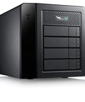 Boss Level 16TB Direct Attached Raid Storage Array features sleek black design and multiple disk bays for high-speed data access.