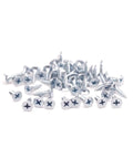 Two Hundred Solid Size Six By Five Eighths Inches Phillips Drive Zinc Coated Carbon Steel Screws Fine Thread Sharp Point for drywall and wood.