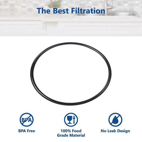 Whole House O Ring Replacement Kit For Filter Housings Fits Standard Twenty Inch Filter Housings Five Point Five Inch OD O Rings Three Pack BPA Free