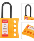 Badass Multi User Insulated Nylon Lockout Hasp With Four Reinforced Holes For Safety Tagout Protocols Built Tough for locking out.