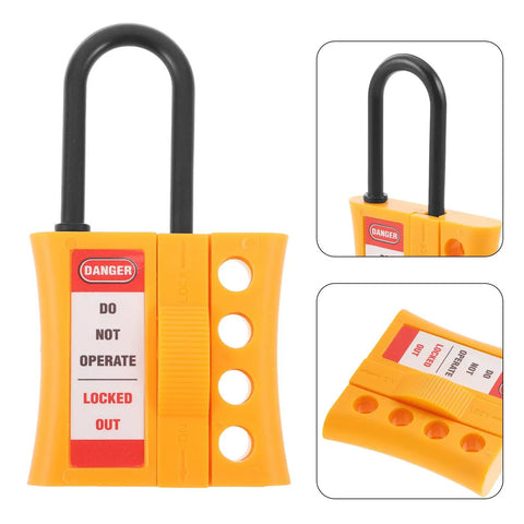 Badass Multi User Insulated Nylon Lockout Hasp With Four Reinforced Holes For Safety Tagout Protocols Built Tough for locking out.