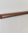 Copper Bullnose Tile Edge Trim 3/4 X 12 Inch Decorative Border For Shower And Kitchen Backsplash, Easy Install Tile Liner on wall