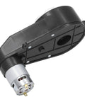 24V Electric Ride On Car Gearbox With 18000RPM 555 Motor Metal Gear Set For Kids Cars in black ABS and alloy