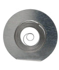 Automatic Mainspring Replacement Kit For ETA 2824-2 And 2836-2 Watches, close-up of mainspring in silver finish steel