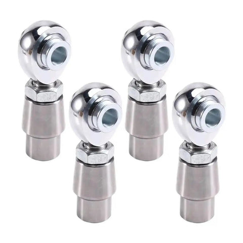 Top Tier 4 Pack 5/8 Inch 18 Thread Heim Ball Bearing Rod Ends with Spacers for Heavy Duty Steering and Control Arm Linkage
