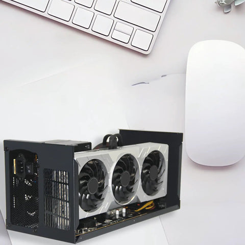 Heavy Duty Metal EGPU Dock With Usb4 Type C Providing 40Gbps Transfer And Fast Charging Pcie Graphics Card Adapter showcasing graphics card setup.