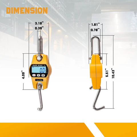 Straight Up Heavy Duty Digital Crane Scale Built Like A Tank For Ranch Grind Jobs With Remote Control Peak Hold Feature Bright Led Reading And 2000 Pound Max Load For Zero Hassle Lifting