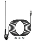 16 Inch AM FM Universal Top And Side Mount Antenna For Vehicle Boat ATV UTV RV Motorcycle Replacement Mast With Mount Base And Extension Cable