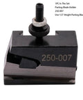 Wedge Type Quick Change Tool Post Kit For Mini Lathe 6-9 Inch, 250-007 Parting Blade Holder, black metal block with screw