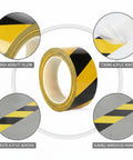 Top Shelf Yellow Floor Marker Tape With Hell Yeah Adhesion For Concrete And Epoxy Surfaces, showcasing high visibility yellow and strong adhesive.