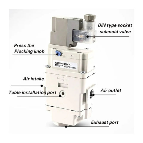 AV2000 AV3000 AV4000 Slow Start Valve 5DZB 5GZB 5GZC A Quiet Soft Starter For Air Pneumatic Systems Reliable Control