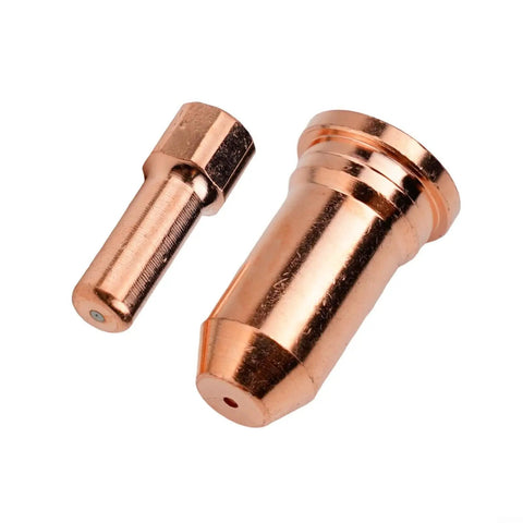 Plasma Cutter Consumables Kit With 1.2mm Electrodes And Nozzle Tips For Plasma Torch Welding Equipment Includes 10 Electrodes And 10 Tips Pro Grade For Heavy Duty Metal Cutting Compatible With 52556 And 51246 copper electrodes and nozzle tips