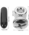 Premium Adjustable Jump Rope Screw Caps Replacement Set With Steel End Covers Bulk Pack Fits Speed Cable Ropes Perfect For Home Workouts And Gym Classes Effortless Length Customization, 2.5cm cap