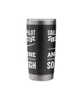 Stainless Steel Insulated Tumbler For Sailplane Lovers And Aviation Enthusiasts Keeps Cold Drinks Ice Cold Or Hot Coffee On Long Fly Days