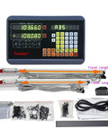 Two Axis Digital Readout DRO for milling and lathe machines, includes display, two scales with 16 inch and 38 inch travel.