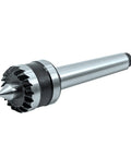 HFS woodworking lathe drive center MT2 with 1-inch crown, silver metal shank