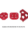 Heavy Duty Aluminum Router Template And Round Corner Radius Jig Tool Set Kit For Woodworking Hella Precise Cuts With Straight Shooter Alignment. Three radius plates.