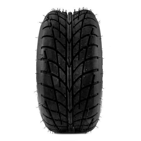 Front view of Tubeless Knobby Tire Set 19x7-8 For Mini Bikes Go Karts ATVs Quads And Other 4 Wheelers 4 Ply Z-129 2Pc