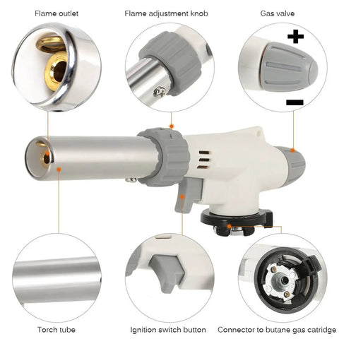 Versatile Butane Torch Lighter For Kitchen And BBQ Searing Meat Sous Vide Baking Grilling And Crafting Projects Like Jewelry DIY