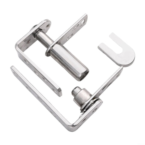 Stainless steel double swing door hinge for high-traffic venues.