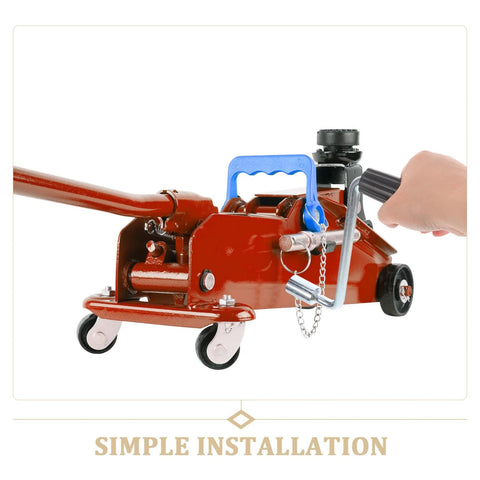 Camper Crank Handle Replacement For RV Trailer Jack Sockets Hand Crank Easy Install shown attached to a trailer jack