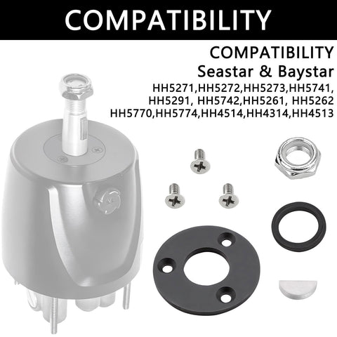 Hydraulic Helm Seal Kit For Marine Steering Systems Replacement Seals For Seastar And Baystar Models Compatible With HH5271 HH5272 HH5273 HH5261 HH5262 HP6032 Baystar HH4514 HH4314 HH4513 High Quality Seals For Smooth Reliable Steering Performance