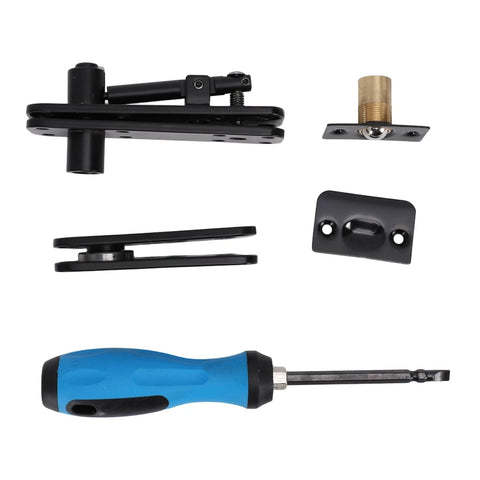 Concealed Door Pivot Hinge Set For Hidden Room And Secret Bookshelf Passage, Heavy Duty Up To 570 Lb Capacity, Smooth Quiet Operation With Included Accessories, Ideal For Commercial And Industrial Use AUNMAS