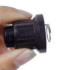 Close-up of a Two Pack AAA Battery Igniter Cap With Push Button Springs And Mounting Thread for Gas Fire Pit BBQ Grill Barbecue.