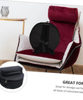 Premium Heavy Duty Waterproof Drum Instrument Backpack Featuring Rugged Adjustable Shoulder Straps and Smart Storage Layout for Weekend Musician Lifestyle on chair.
