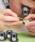 Jewelers Portable Monocular Magnifier Eye Loop Glass For Watches Jewelry Repair And Textile Circuit Coin Stamp Work