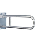 30 Inch Stainless Steel Flip Up Bathroom Grab Bar With Textured Grip For Seniors And Handicap Accessibility; wall-mounted view