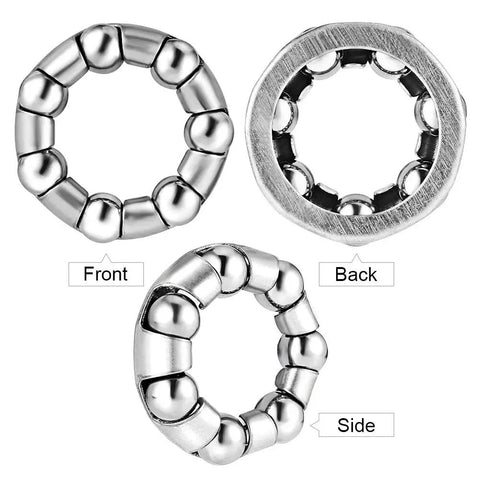 Bike Wheel Bearing Set Three Sixteenths Inch Ball Bearings Retainer For Front And Rear Axle Four Pack Replacement Parts