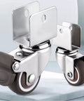 4 Pack Heavy Duty Furniture Wheel Castors 1.5 Inch Universal Swivel Casters Quiet Trolley Wheels For Sofas Beds Tables
