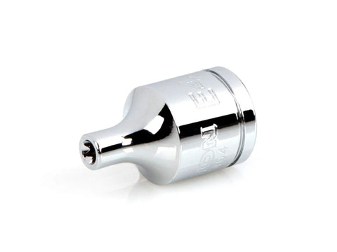 Three Eighths Inch Drive External Star Socket Set With Rail 12 Piece From E4 Through E20 Shallow External Star Socket Close-up