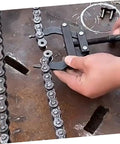Hella Durable Motorcycle Chain Tensioner Tool Adjustable Chain Tightener For S Chain used on bike chain during maintenance.