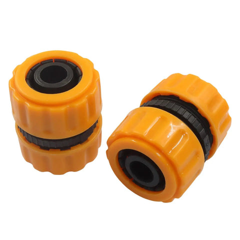 Fix Leaky Gums Fast With This Awesome 6 Piece Garden Hose Repair Kit For Seamless 5/8 Or 3/4 Inch Connections No Tools Needed Just Snap And Go To Save Your Summer Watering Projects Anywhere orange plastic hose connectors