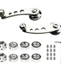 Aluminum Billet Car Window Crank Handle Set 2 Pieces Window Winder Replacement For Classic Cars Includes Hex Wrench And Screws