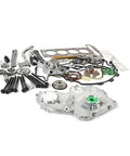 Heavy Duty Timing Chain Kit With Oil Pump And Solenoid Actuator Gear Cover For Ecotec 2.0L And 2.4L Chevy Engines Total Beast Upgrade That Lasts Forever Without Breaking The Bank, metal parts laid out