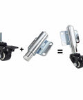 Components of Heavy Duty Shock Absorber Rotating Caster Wheels Built To Last 40mm Swivel Castors For Furniture Tables And Trolleys