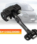 Citroen Relay Door Hinges With Limiter And Soft Close Check Strap, heavy duty metal construction, OE#1358220080 shown