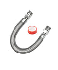 Heavy Duty 3/4 Inch Jumper Hose For Air Compressor 20 Inches Long With Swivel NPT To BSPP Adapter 870 PSI with seal tape