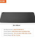 Crazy Crispy Pizza Steel Plate 20 By 14 By Three Eighths Inch Thick for oven or grill preseasoned carbon steel.